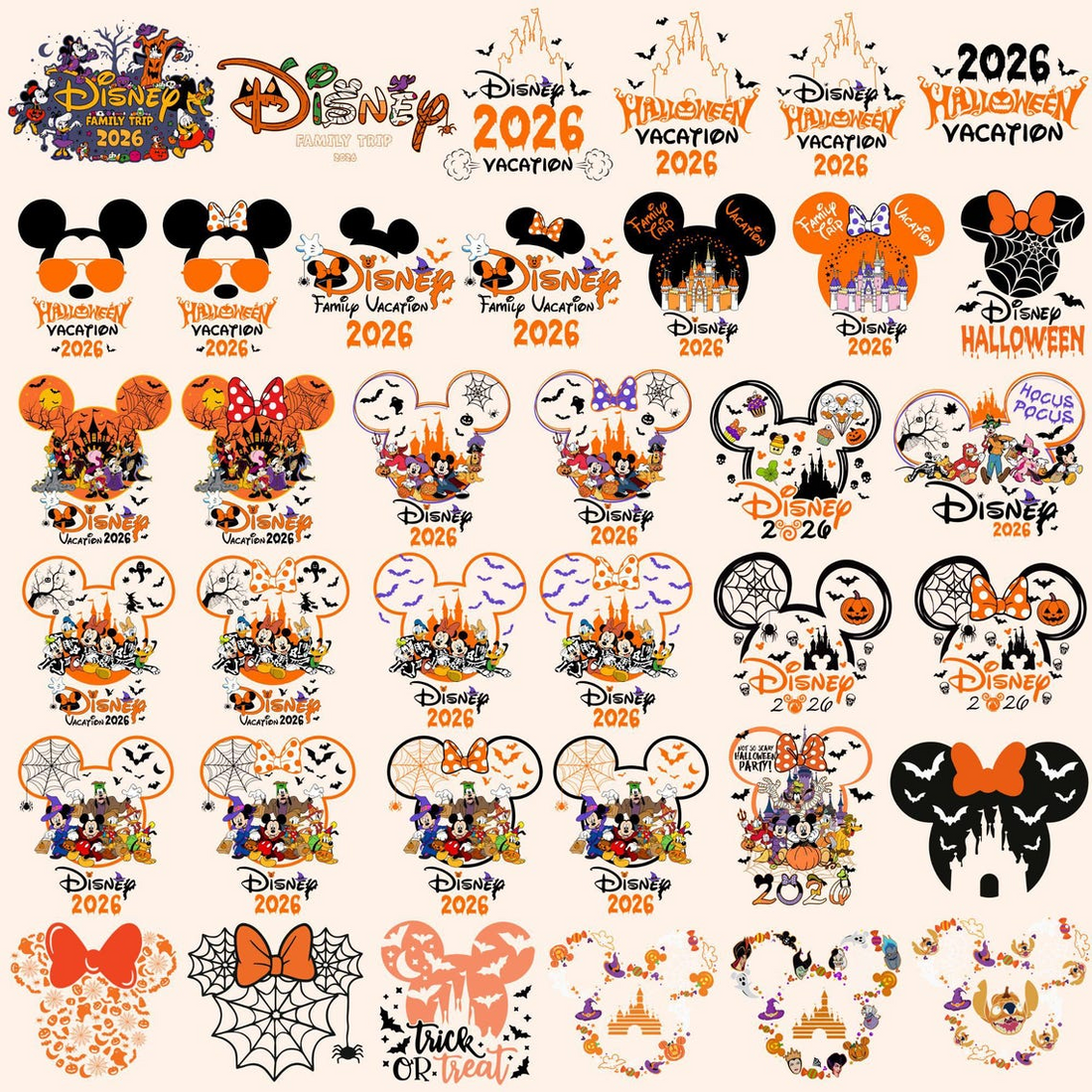 2026 Disney Halloween Shirts  Matching Family & Custom TShirts