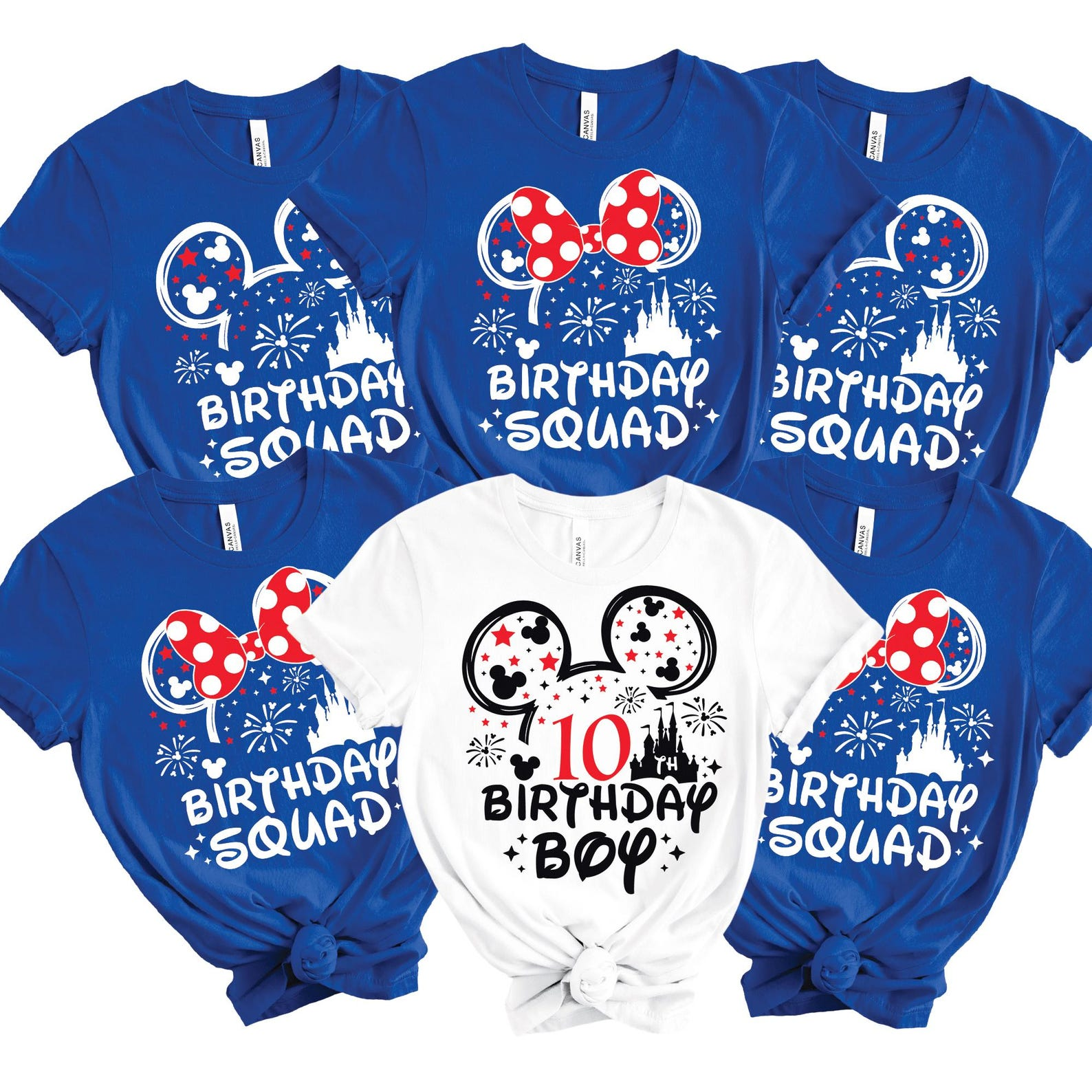 Custom Disney Birthday T-Shirt – Birthday Squad Matching Shirt (Any Age)