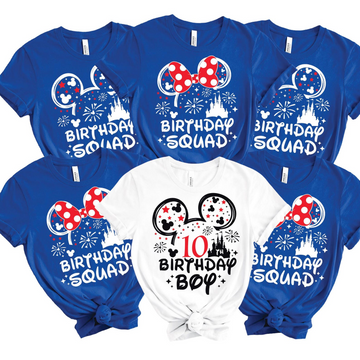 Custom Disney Birthday T-Shirt – Birthday Squad Matching Shirt (Any Age)