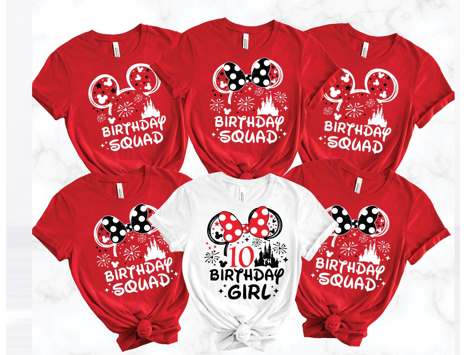 Custom Disney Birthday T-Shirt – Birthday Squad Matching Shirt (Any Age)
