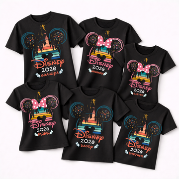Disney 2026 Personalized Family Shirts – Custom Matching Disney Vacation Tees