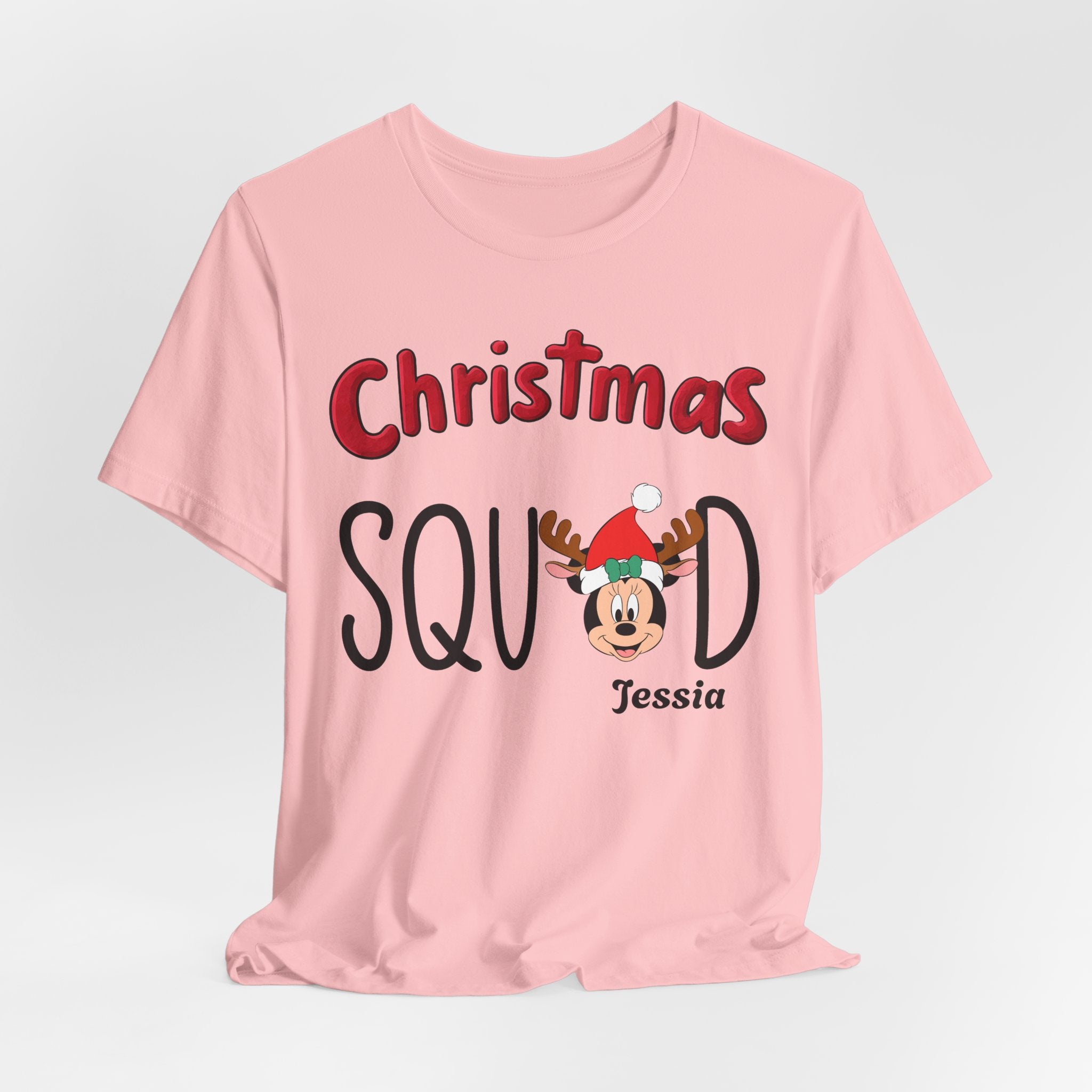 Disney Christmas Squad Matching Shirt | Mickey and Friends Holiday Tee | Personalized Disney Family Christmas Shirt | Custom Name Xmas Vacation Outfit