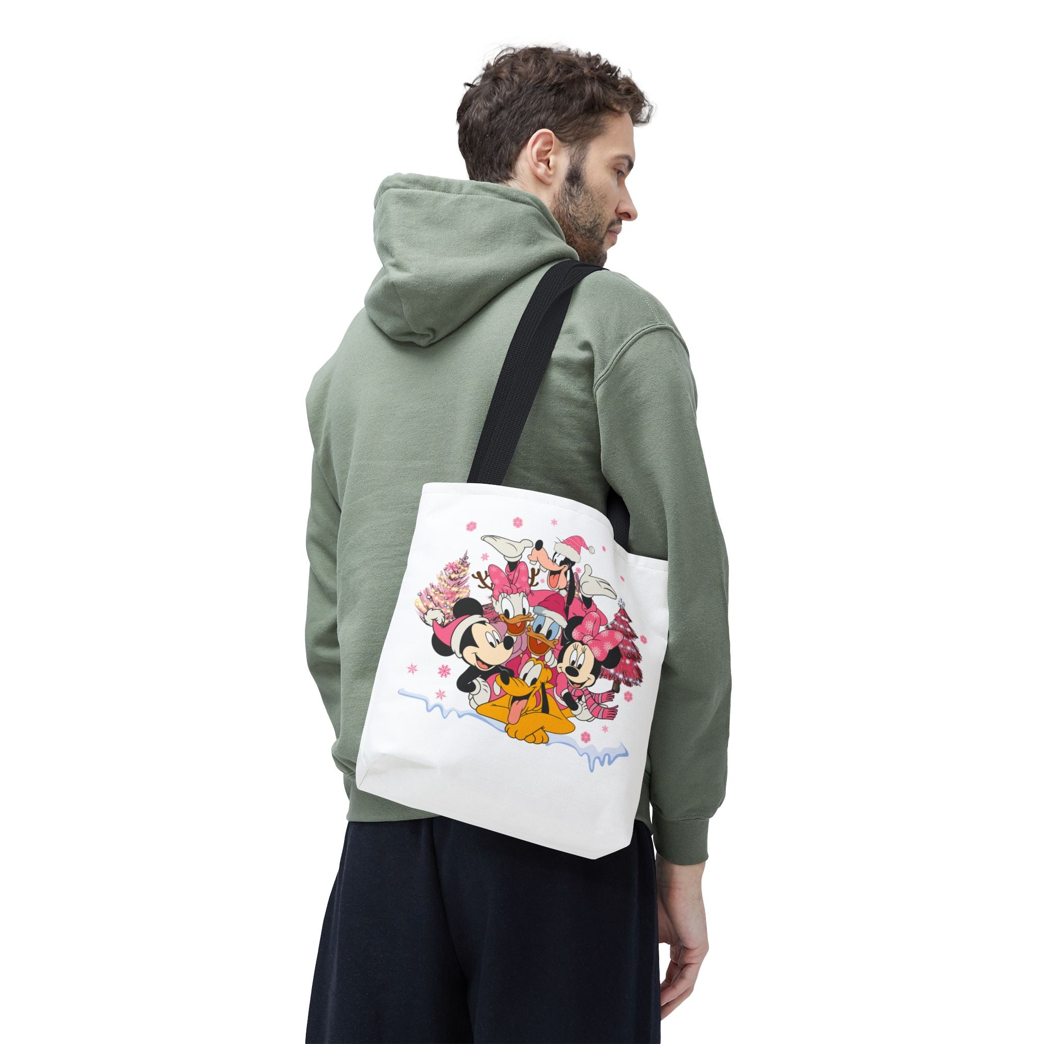 Disney Christmas Tote Bag | Mickey & Friends Holiday Reusable Bag | Disney Xmas Gift Bag | Cute Christmas Shopping Tote  Disney Vacation Bag