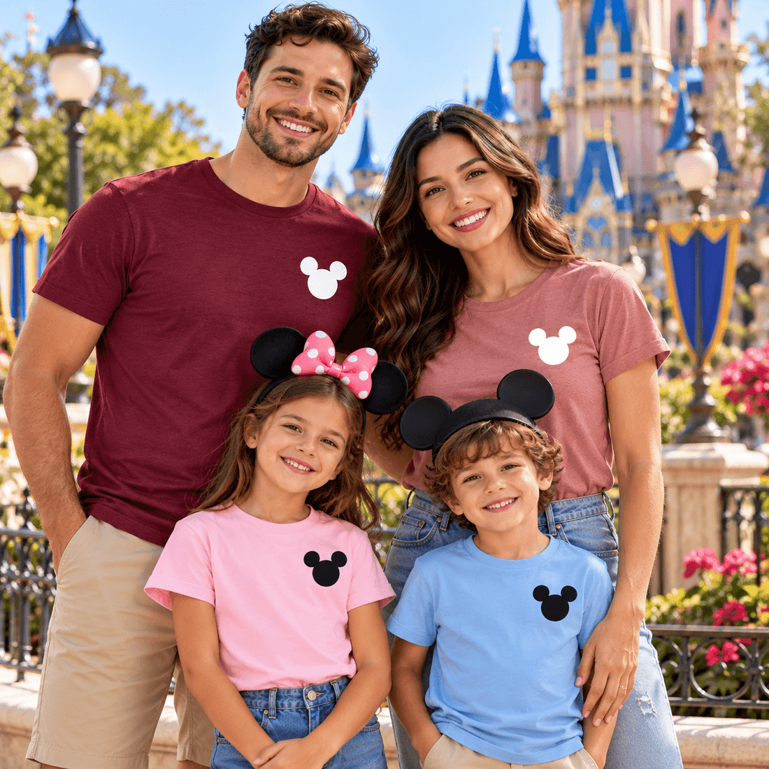Disney Mickey Head Family Matching Shirt