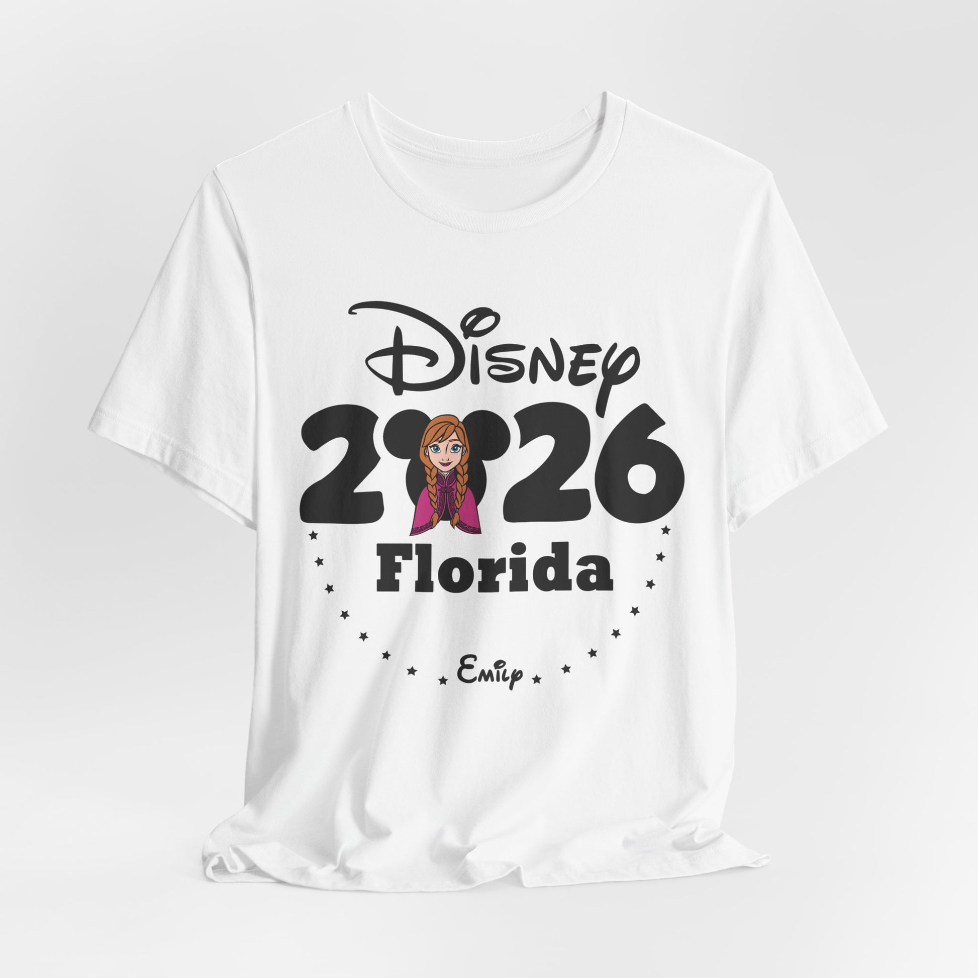 Disney Trip 2026 Family Matching Shirt – Customize Name, Destination & Characters