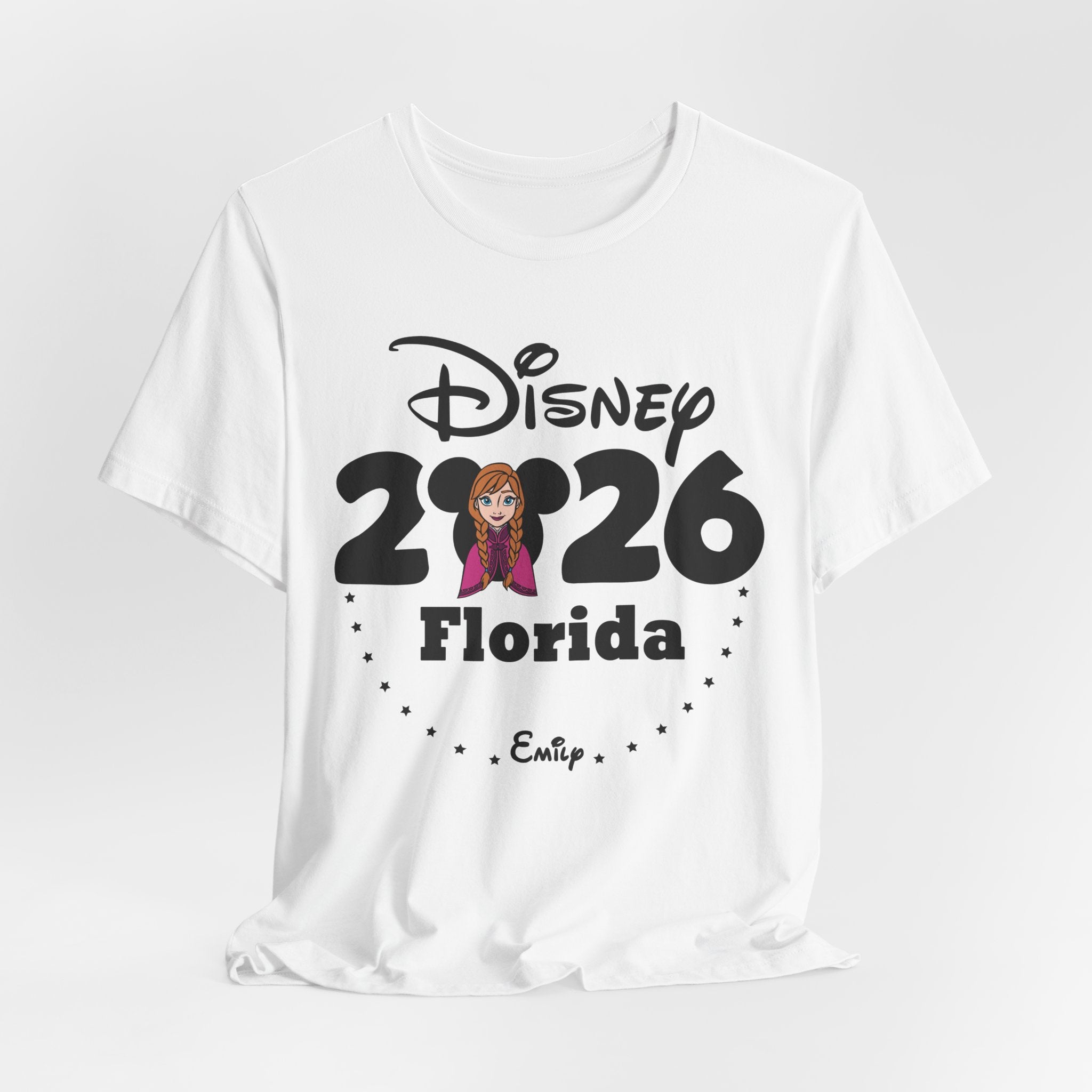 Disney Trip 2026 Family Matching Shirt – Customize Name, Destination & Characters