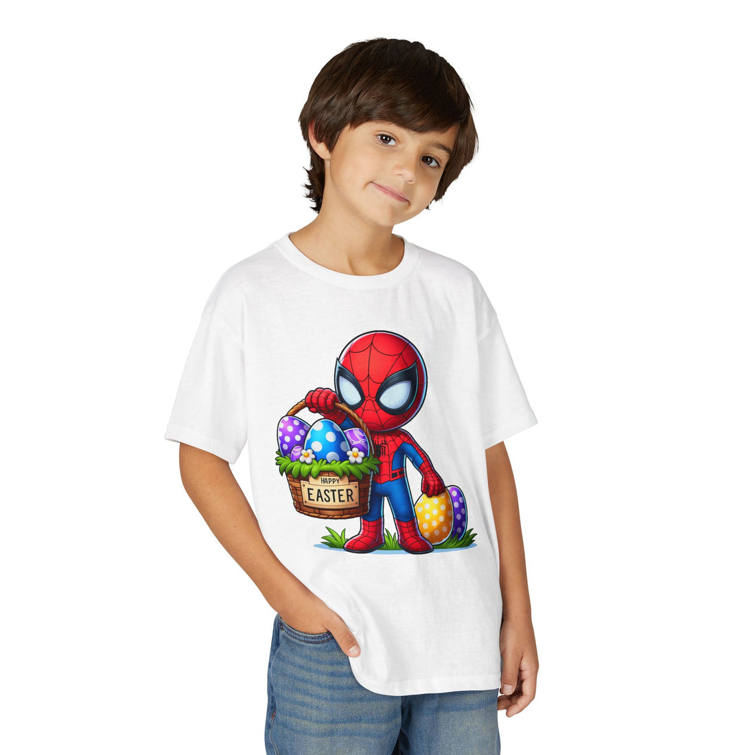 Easter Spider-Man Shirt for Kids – Cute Superhero Easter Bunny T-Shirt for Boys