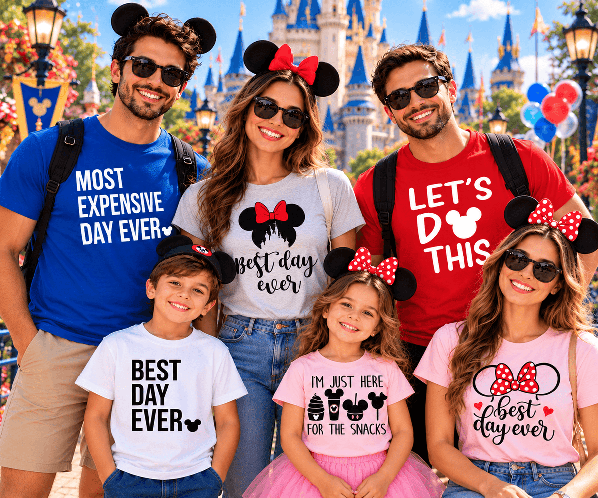 Funny Disney Shirts for Family 2026 | Matching Vacation Tees