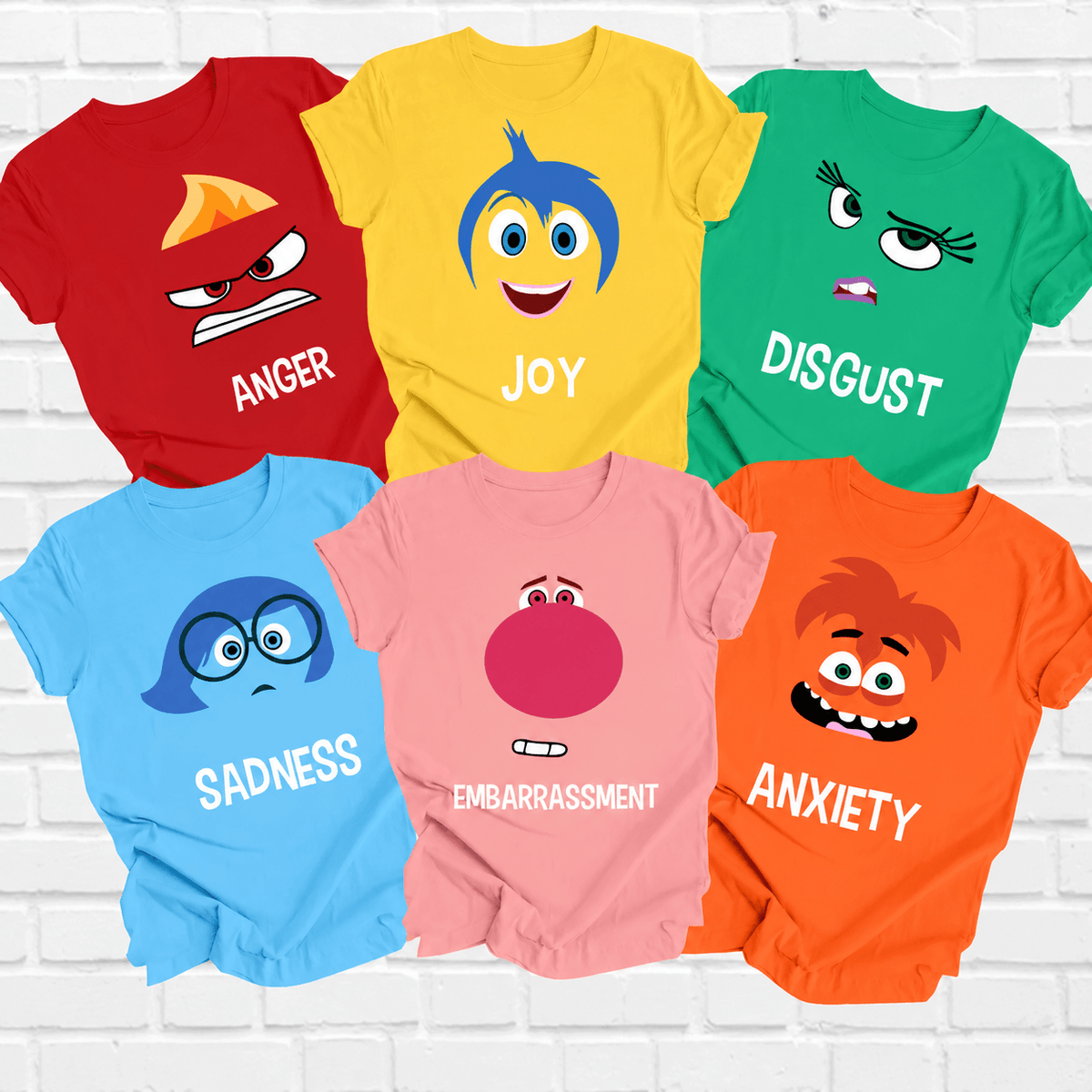 Inside Out Character Shirts for Men, Women, Adults, Toddlers & Youth
