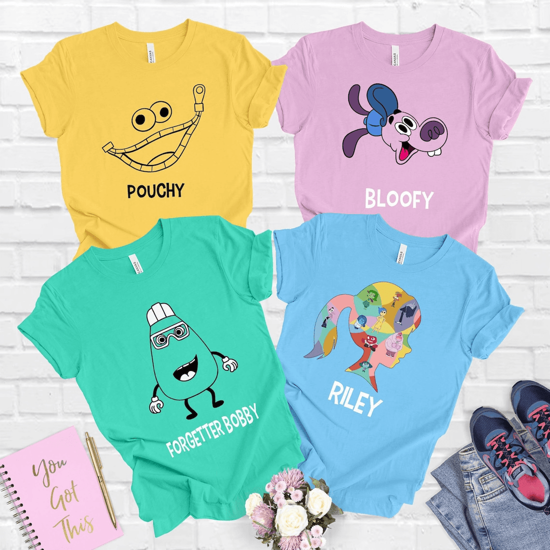 Inside Out Character Shirts for Men, Women, Adults, Toddlers & Youth