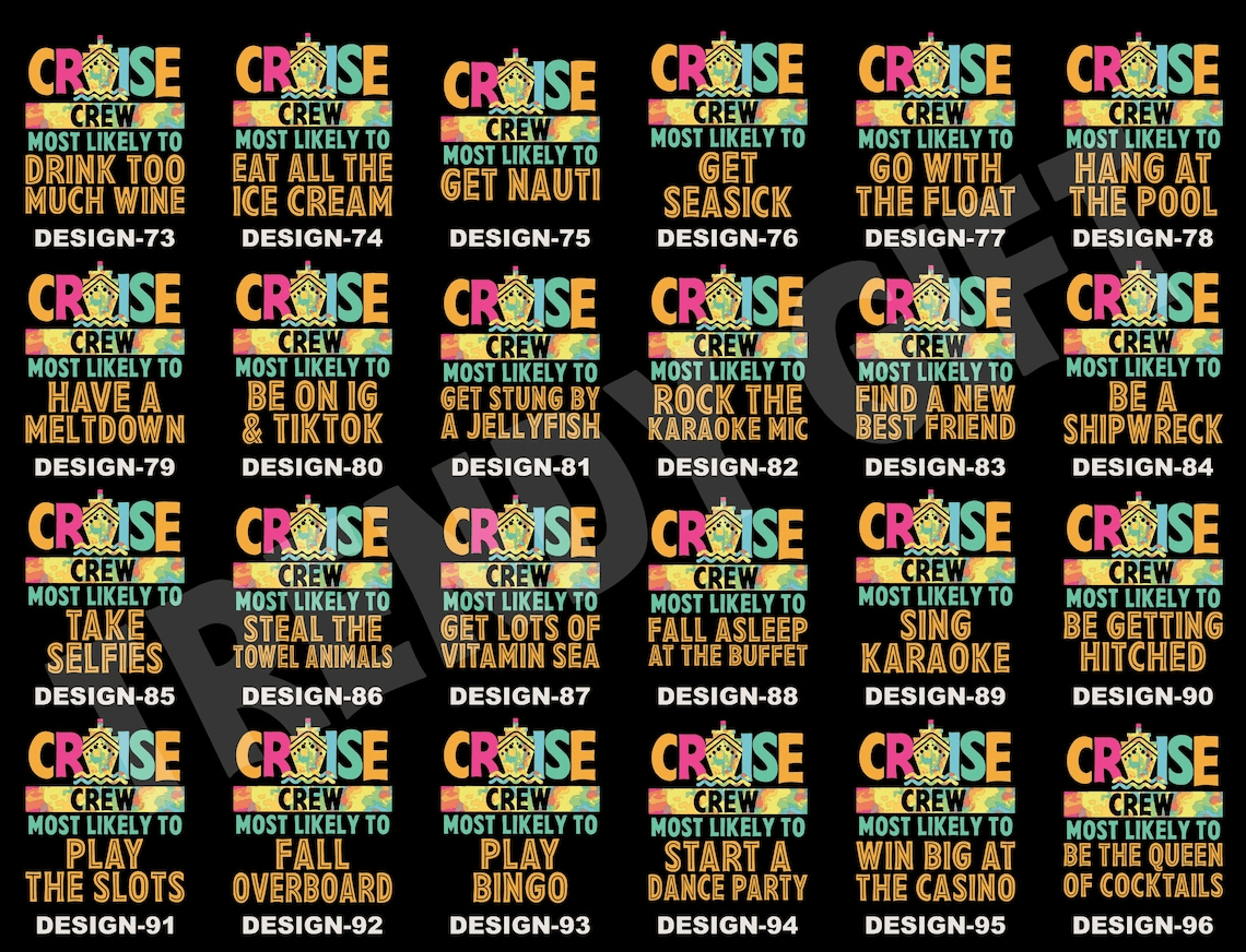Most Likely To Cruise Crew Shirts 2026– Custom Funny Family Matching Tees