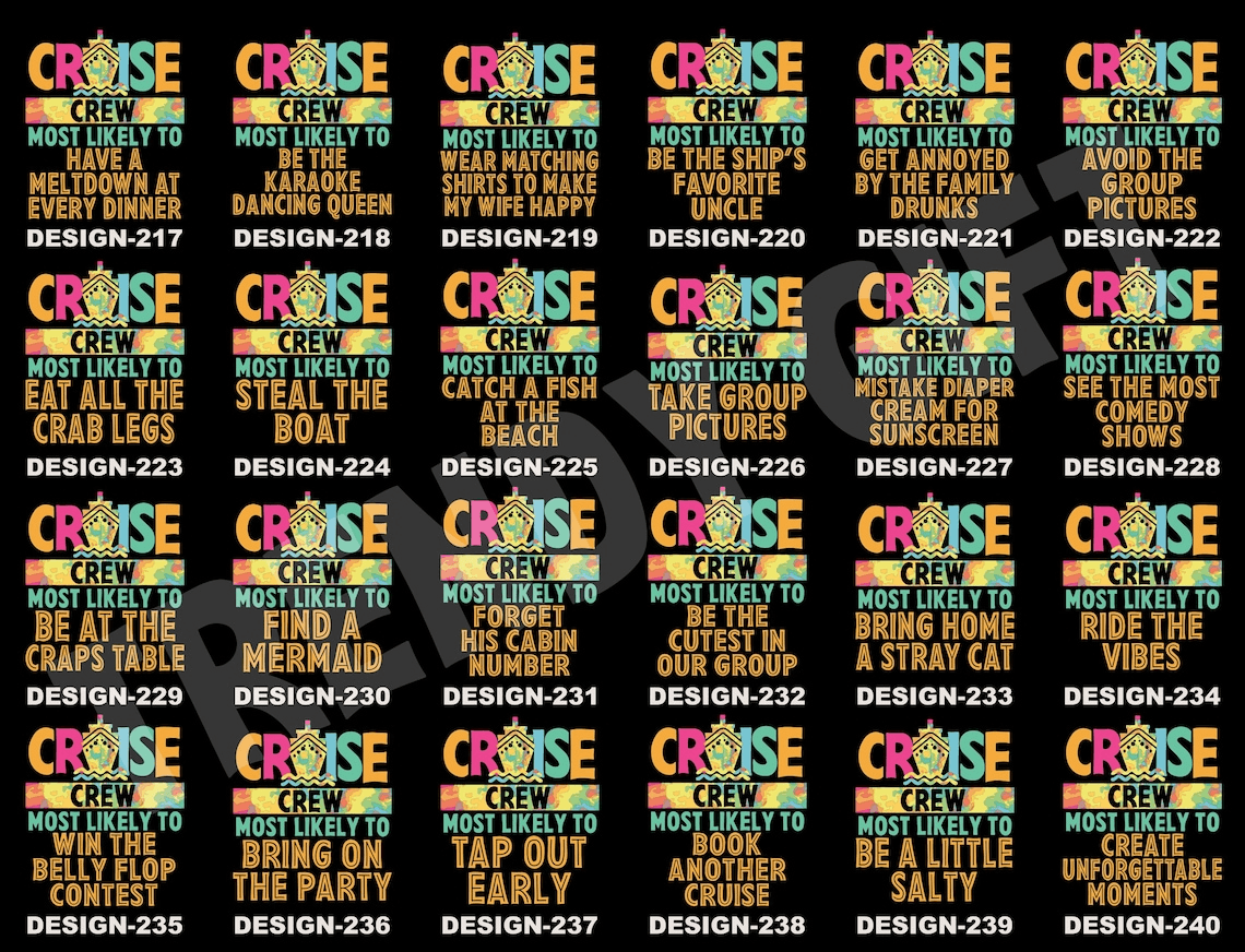 Most Likely To Cruise Crew Shirts 2026– Custom Funny Family Matching Tees
