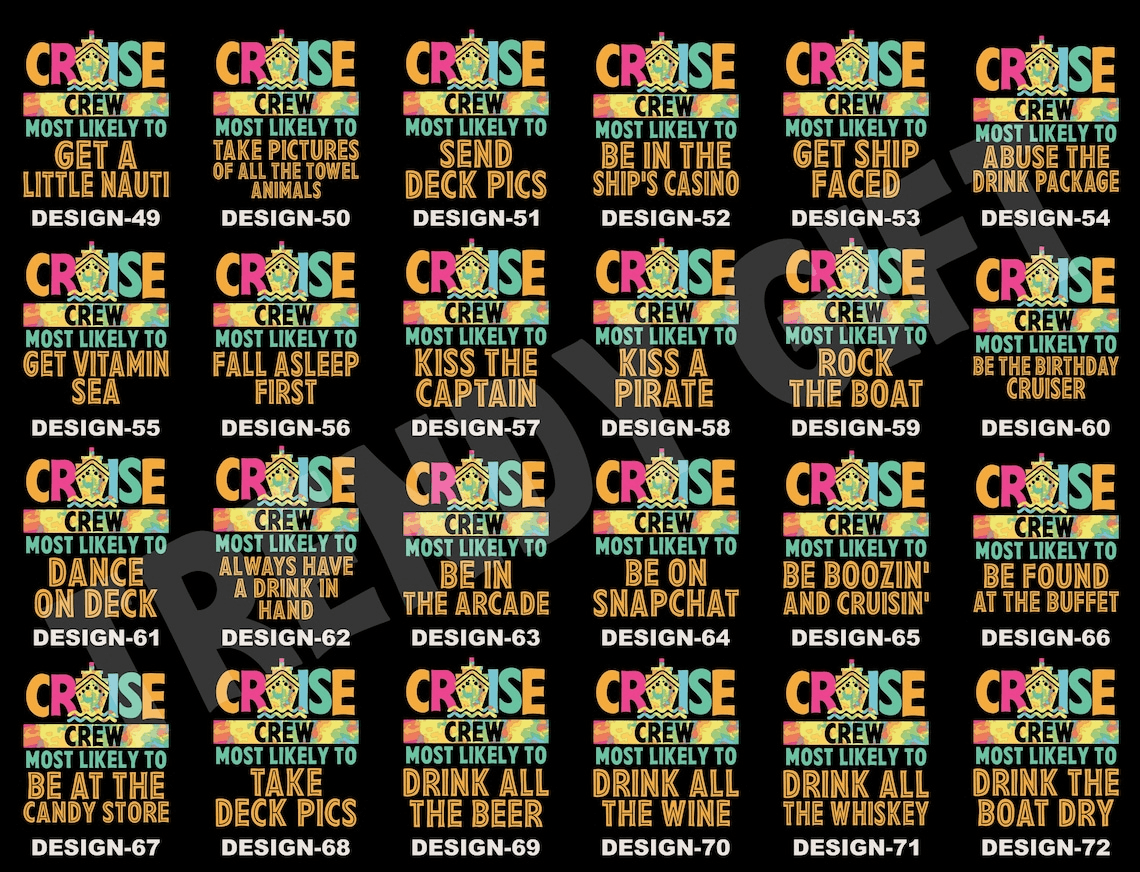 Most Likely To Cruise Crew Shirts 2026– Custom Funny Family Matching Tees
