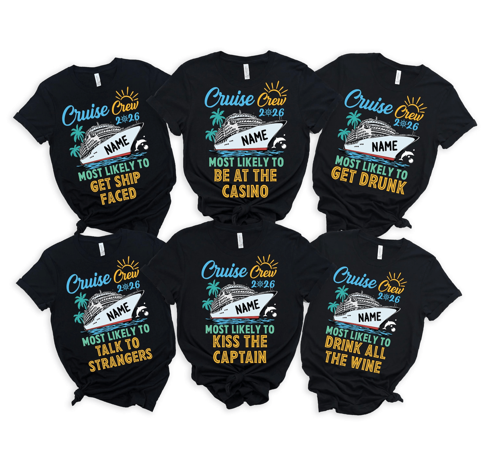 Personalized Cruise Crew Shirt 2026 | Custom Most Likely Cruise T-Shirt | Funny Matching Family Vacation Tee