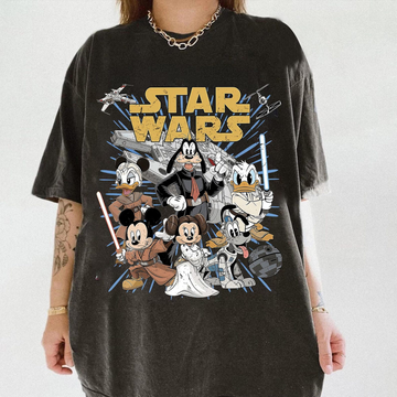 Retro Star Wars Mickey & Friends Shirt – Disney Star Wars Vintage Family Tee