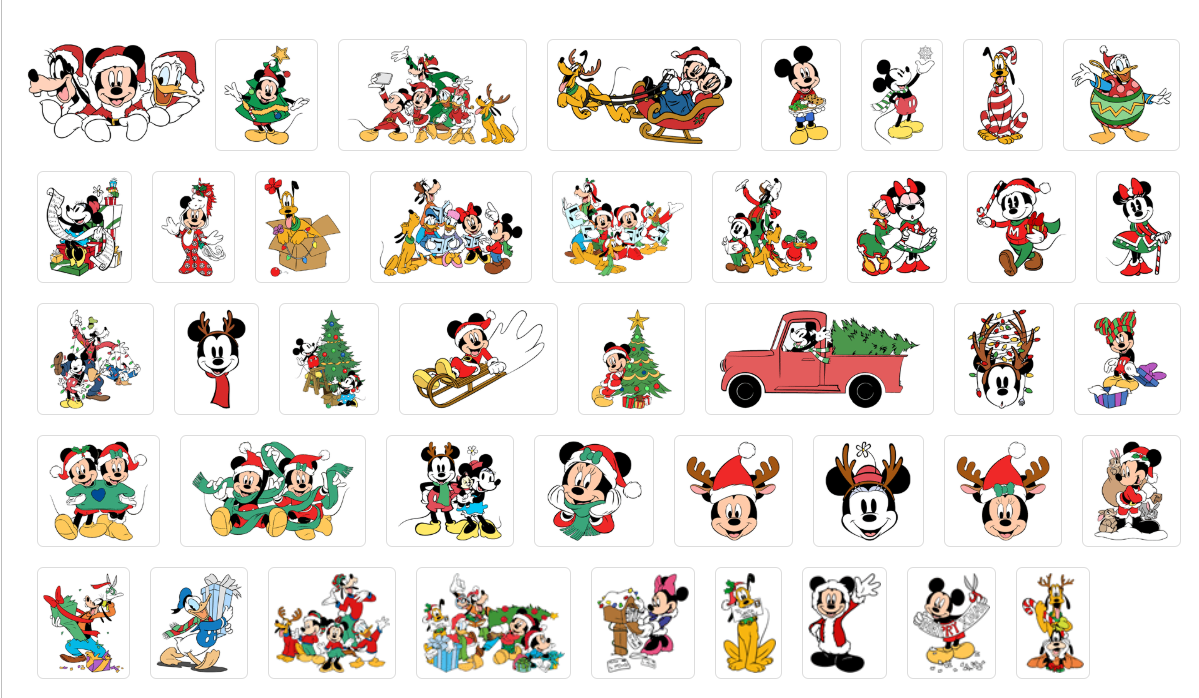 Disney Christmas All Collection Custom Shirt | Personalized Disney Family Christmas Shirt | Matching Holiday Disney Vacation Tee | Custom Name Christmas Shirt